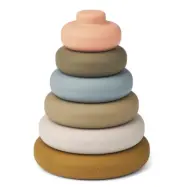 Liewood stapelleksak Dag silikon, khaki multi mix
