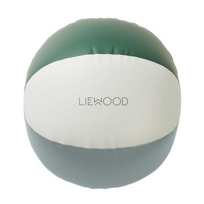 Liewood strandboll Mitch, randig dove blue/garden green/sand