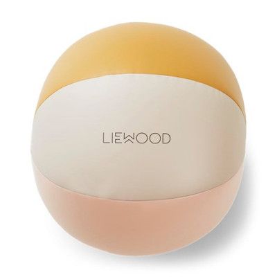 Liewood strandboll Mitch, randig peach/sandy/yellow mellow