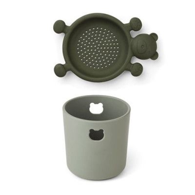 Liewood strandset mini Bastian (hink&såll), grön