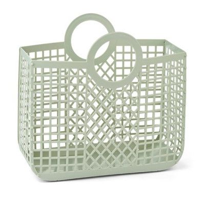 Liewood strandväska Bloom, dusty mint