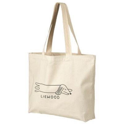 Liewood tygkasse stor, hund/sand