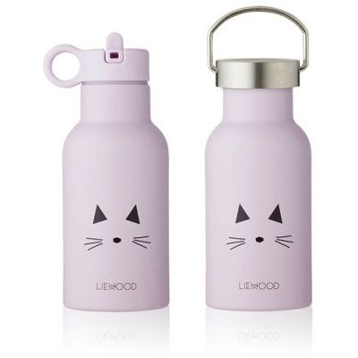 Liewood vattenflaska Anker, cat light lavender