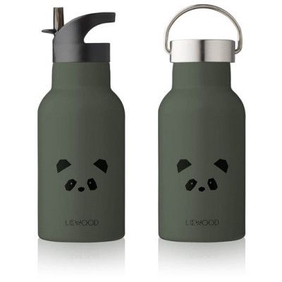 Liewood vattenflaska Anker, panda hunter green