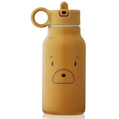 Liewood vattenflaska Falk 250 ml, Mr bear golden caramel