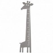 Roommate - Mätsticka - Giraffe Measure Grey