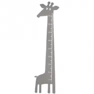 Roommate - Mätsticka - Giraffe Measure Grey