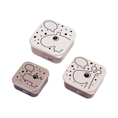 Done By Deer Snack Box 3-pack Contour (Rosa)