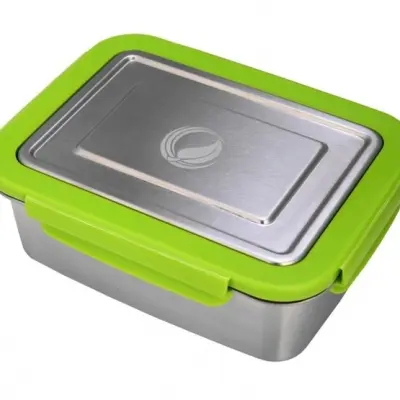ECOtanka Ecotanka - Matlåda Rostfritt Stål 2 Liter Silver/Grön