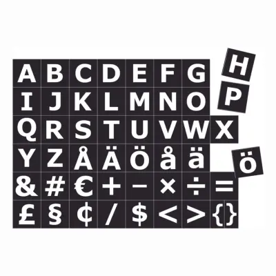 Magnetiska Bokstäver