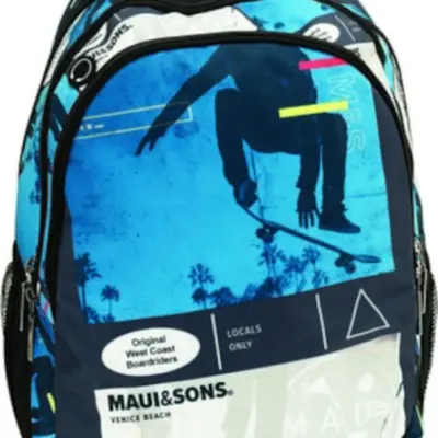 Maui Och Sons Maui&Sons - Ryggsäck 30 Liter 33 X 28 X 48 Cm Blå