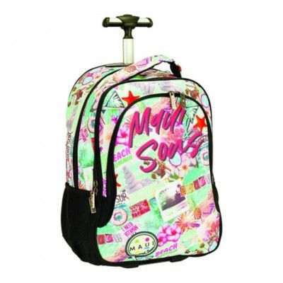 Maui Och Sons - Resväska 28 Liter 48 Cm Grön/Rosa