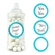 Stickers till Godisbuffé Ljusblå - 20-pack