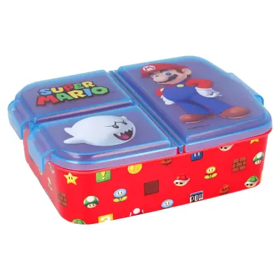 Super Mario Matlåda med tre fack - Super Mario -  Leksaksaffären