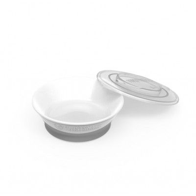 Twistshake Djup Tallrik (Vit)