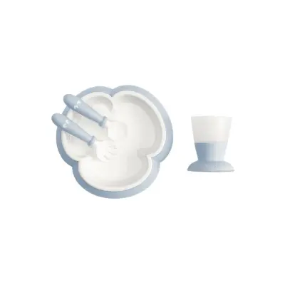 Babybjörn barnservis 4 delar, blekblå