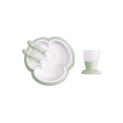 Babybjörn barnservis 4 delar, blekgrön