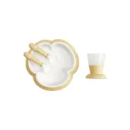 Babybjörn barnservis 4 delar, blekgul