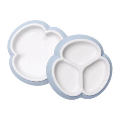 Babybjörn tallriksset 2-pack, blekblå