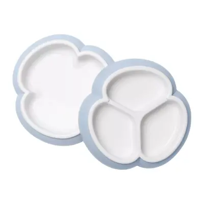 Babybjörn tallriksset 2-pack, blekblå