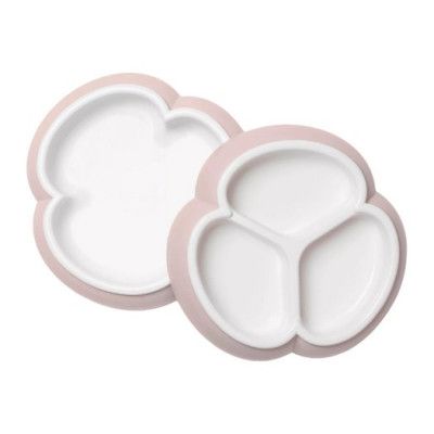 Babybjörn tallriksset 2-pack, blekrosa