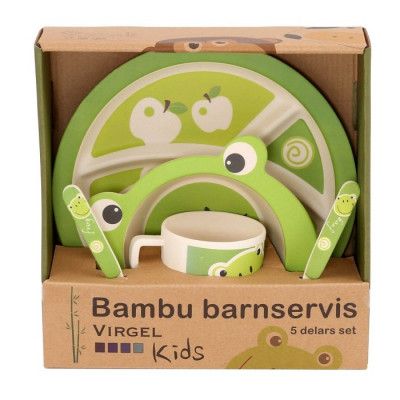 Barnservis i Bambu (Groda)