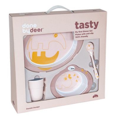 Done by Deer barnservis Contour, powder/gold