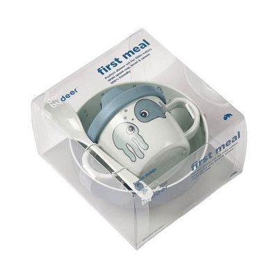 Done by Deer barnservis First Meal set Sea friends, blå