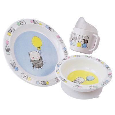 Hilda&Hugo barnservis melamin 3 delar