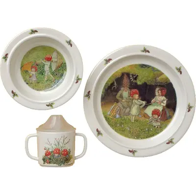 Rätt Start barnservis 3 delar, Tomtebobarnen