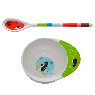 Rätt Start matningsset med sked Pingu