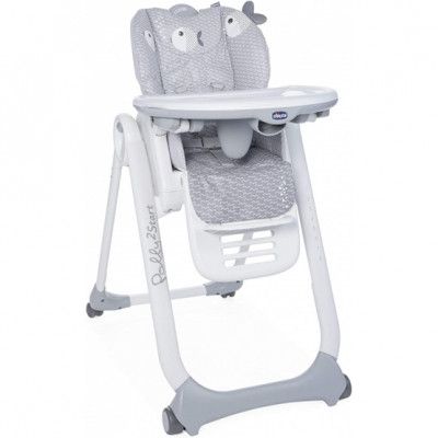 Chicco - Matstol Polly 2 Start 91-110 Cm Grå