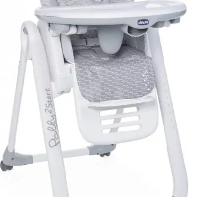 Chicco - Matstol Polly 2 Start 91-110 Cm Grå