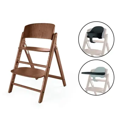 Cybex Click&Fold 3in1 matstol/babyset/bricka, all natural dark