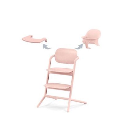 Cybex Lemo 3in1 matstol/babyset/bricka, pearl pink
