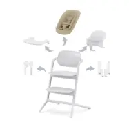 Cybex Lemo 4in1 matstol/sitter/babyset/bricka, all white