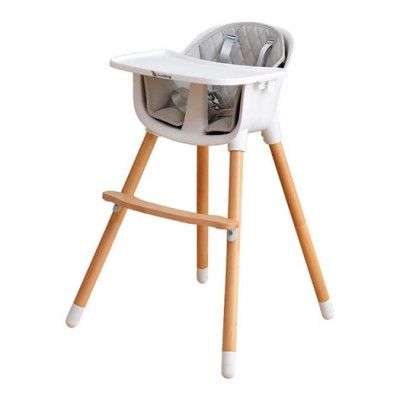 EcoViking matstol 2-i-1, vit/bok