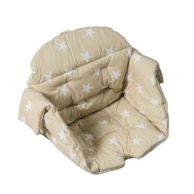 Kaxholmen matstolsdyna, beige stjärna