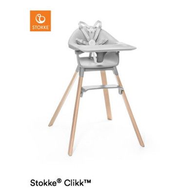 Stokke Clikk matstol, cloud grey