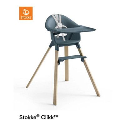 Stokke Clikk matstol, fjord blue