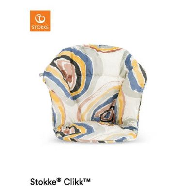 Stokke Clikk matstolsdyna, multi circles, multi circles