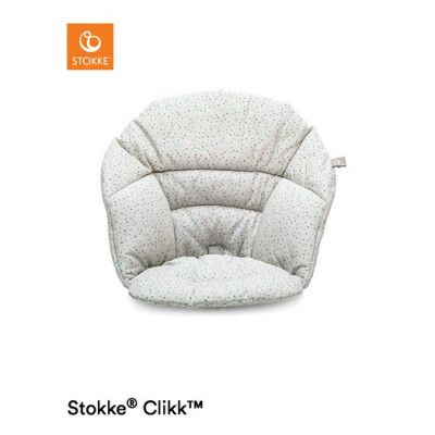 Stokke Clikk matstolsdyna, soft grey spinkles, soft grey spinkles