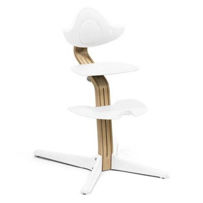 Stokke Nomi matstol ek, white