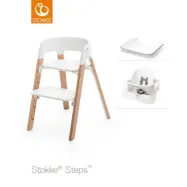 Stokke Steps matstol och babysits + bricka