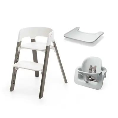 Stokke Steps matstol + babysits + bricka, valfri färg