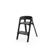 Stokke Steps matstol, svart/bok svart