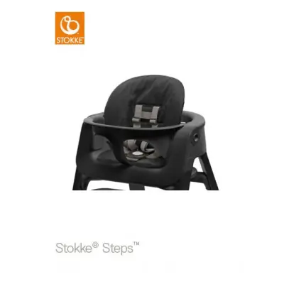 Stokke Steps matstolsdyna, black, Black