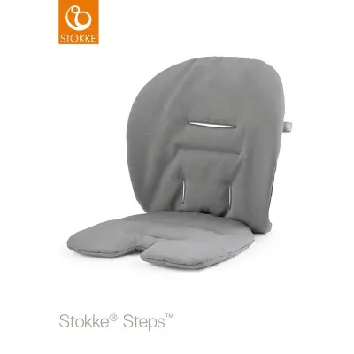 Stokke Steps matstolsdyna, dark grey melange