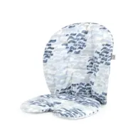 Stokke Steps matstolsdyna, waves blue, waves blue