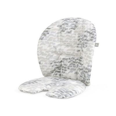 Stokke Steps matstolsdyna, waves grey, waves grey